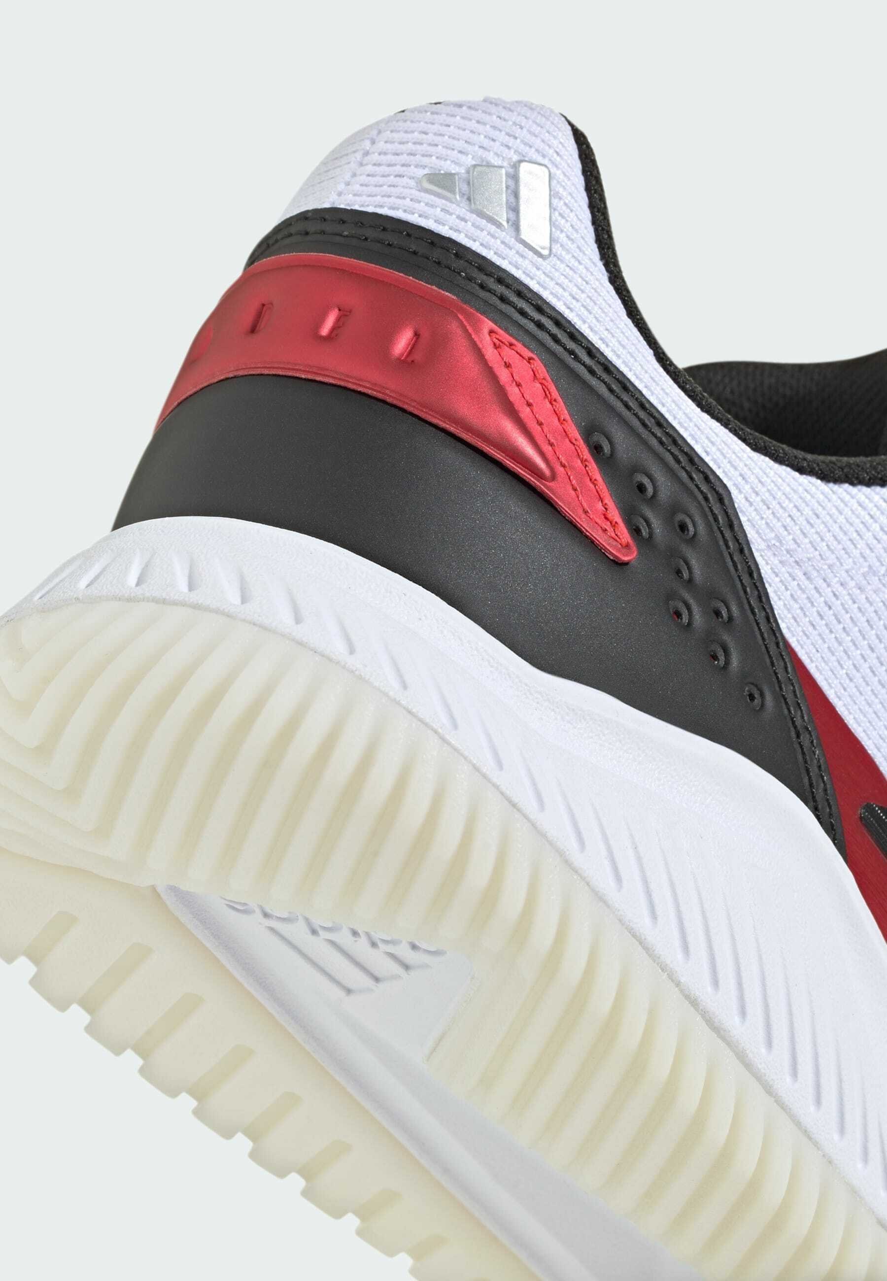 adidas Performance COURTQUICK PADEL - Chaussures de padel - blanc nuage, noir, rouge vif
