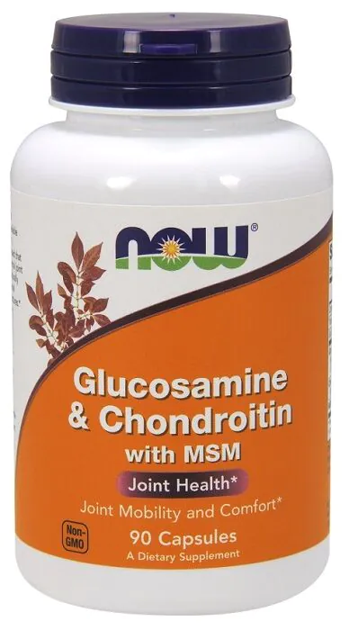Now Foods Glucosamine & Chondroitin With MSM, Preparat na wzmocnienie stawów, Kapsułki