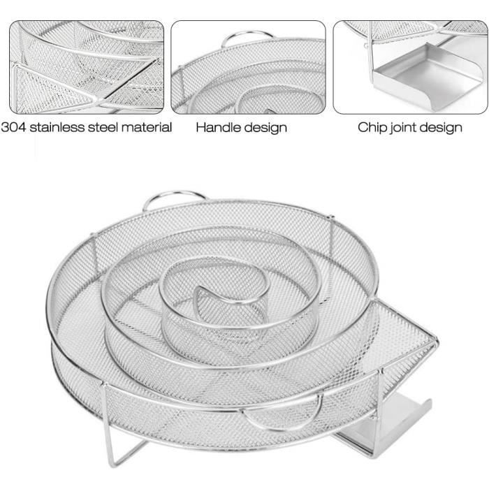 Smoke Generator - Round - Stainless Steel - For Barbecues and Smokers - Wood Sawdust Fuel