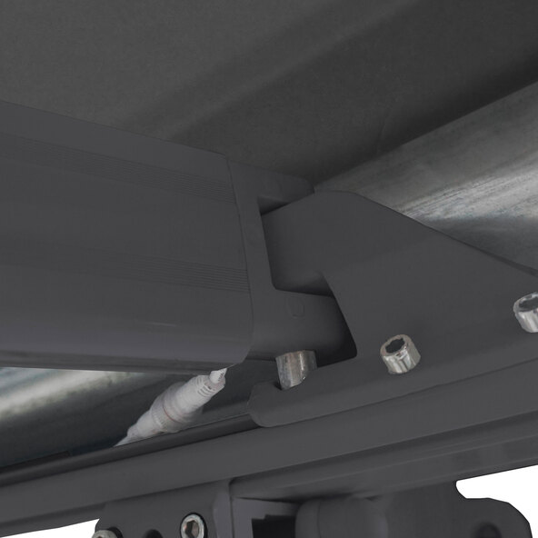 LED full cassette awning ELOS V2 incl. wind sensor, anthracite, 400 x 300 cm