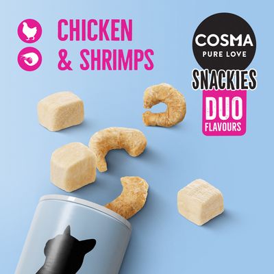 Cosma Snackies DUO 2 in 1 - Snack liofilizzati per gatti