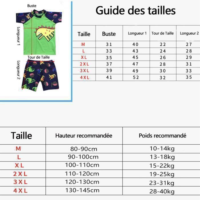 Maillot de Bain Fille - Ensemble 3 Pièces - Rose - Natation - Enfant