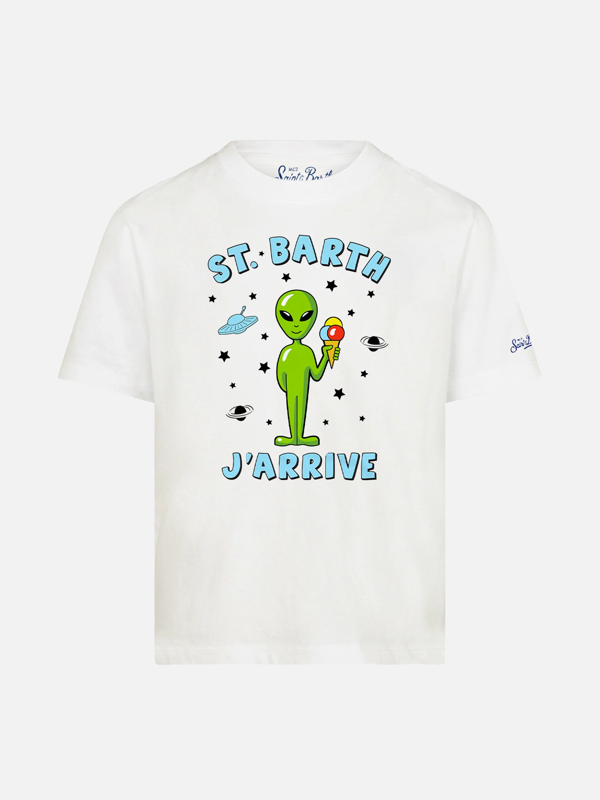 Baby T-shirt van katoen met alienprint