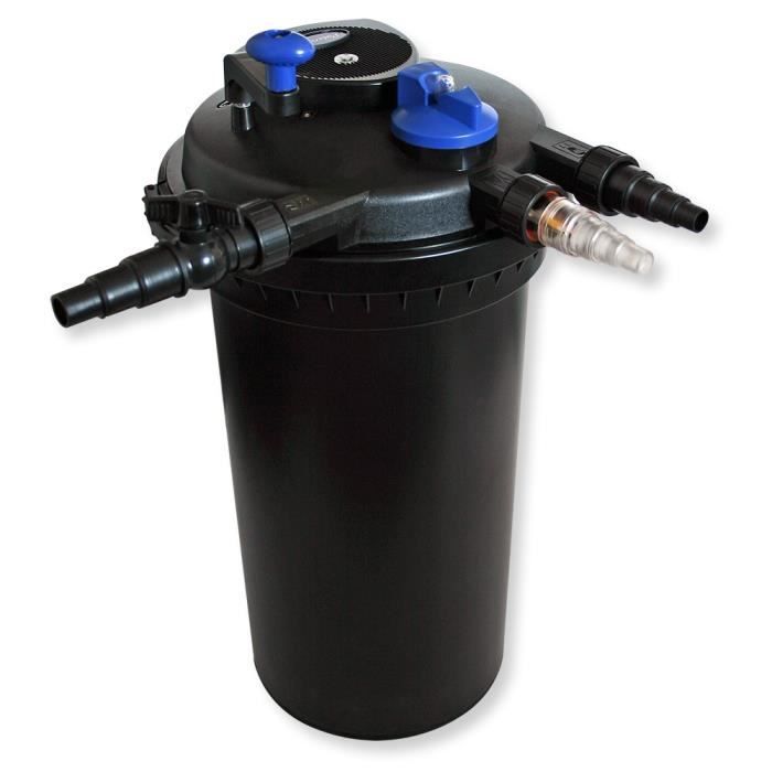 Kit filtration bassin à pression SunSun - 30000l 18W UVC NEO10000 80W Pompe 25m Tuyau Fontaine