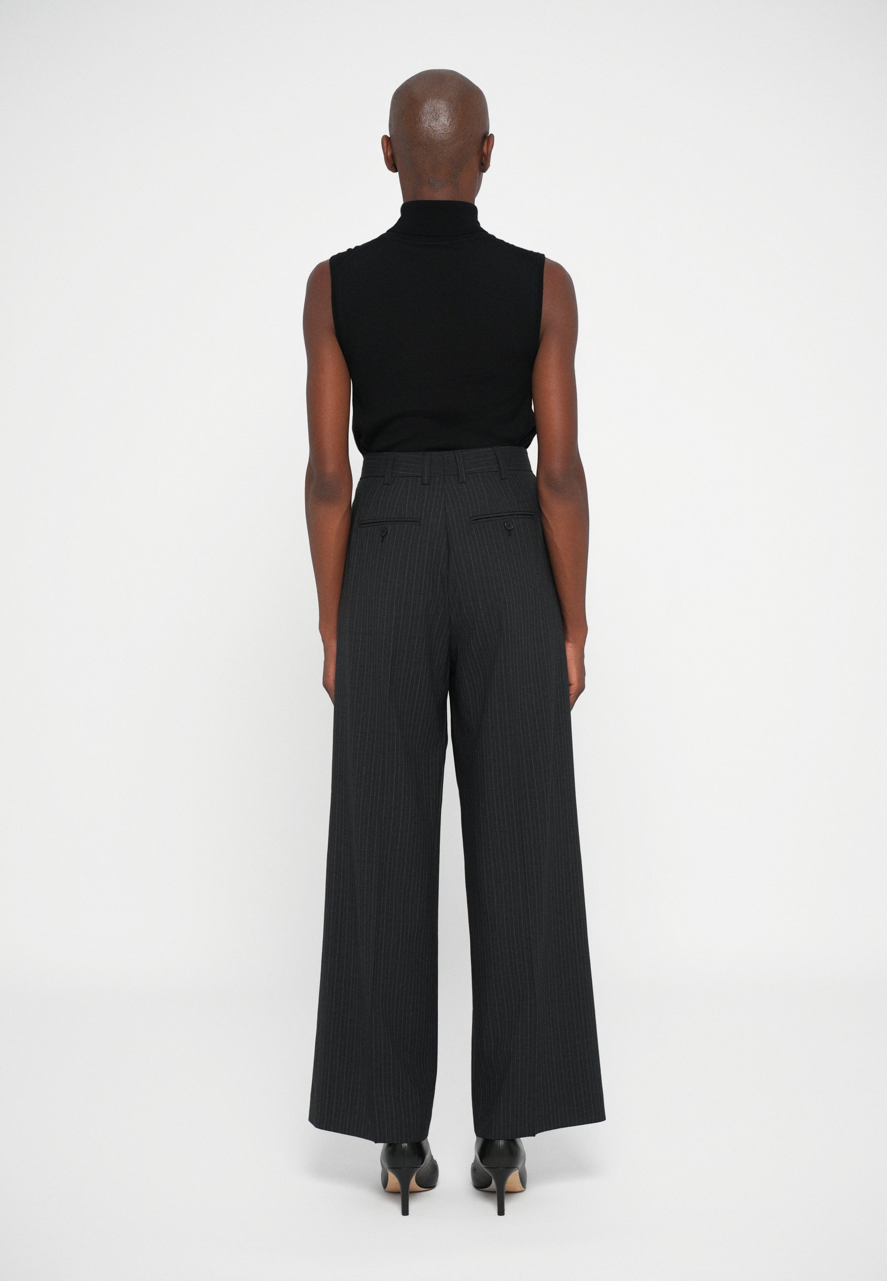 Filippa K DARCEY PINSTRIPE BROEK - Broek - antraciet
