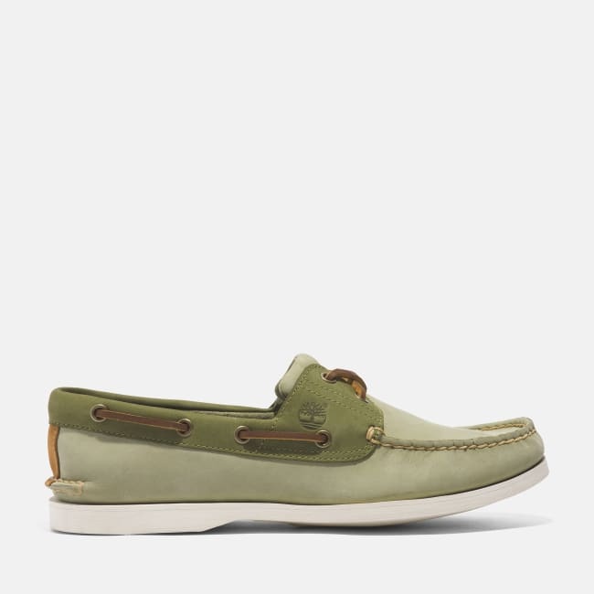 Scarpa da Barca Classic da Uomo in verde chiaro