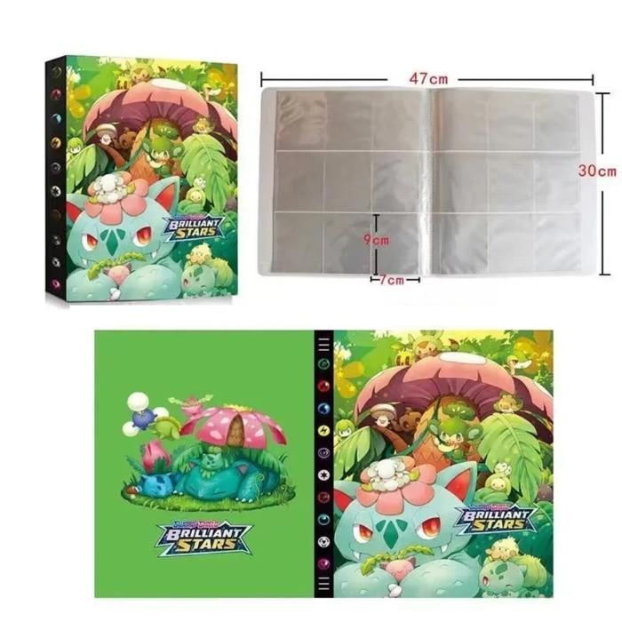 Classeur carte Pokémon - GAVI STORE - Album Pokemon collection 24 pages - 24 pages/432 cartes - PVC robuste - 47x30 cm