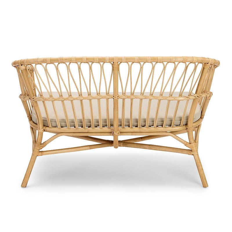 Bankstel voor thuis, natuur, rotan, Tonga