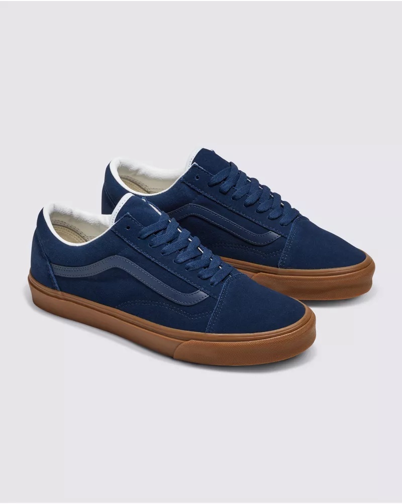 Customs Elevated Dress Blues Suede Gum Sole Old Skool Shoe
