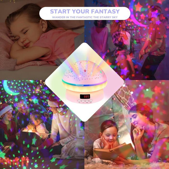 Jouets pour garçons et filles de 2 à 10 ans, projecteur d'étoiles rotatif, veilleuse, cadeaux d'anniversaire pour enfants