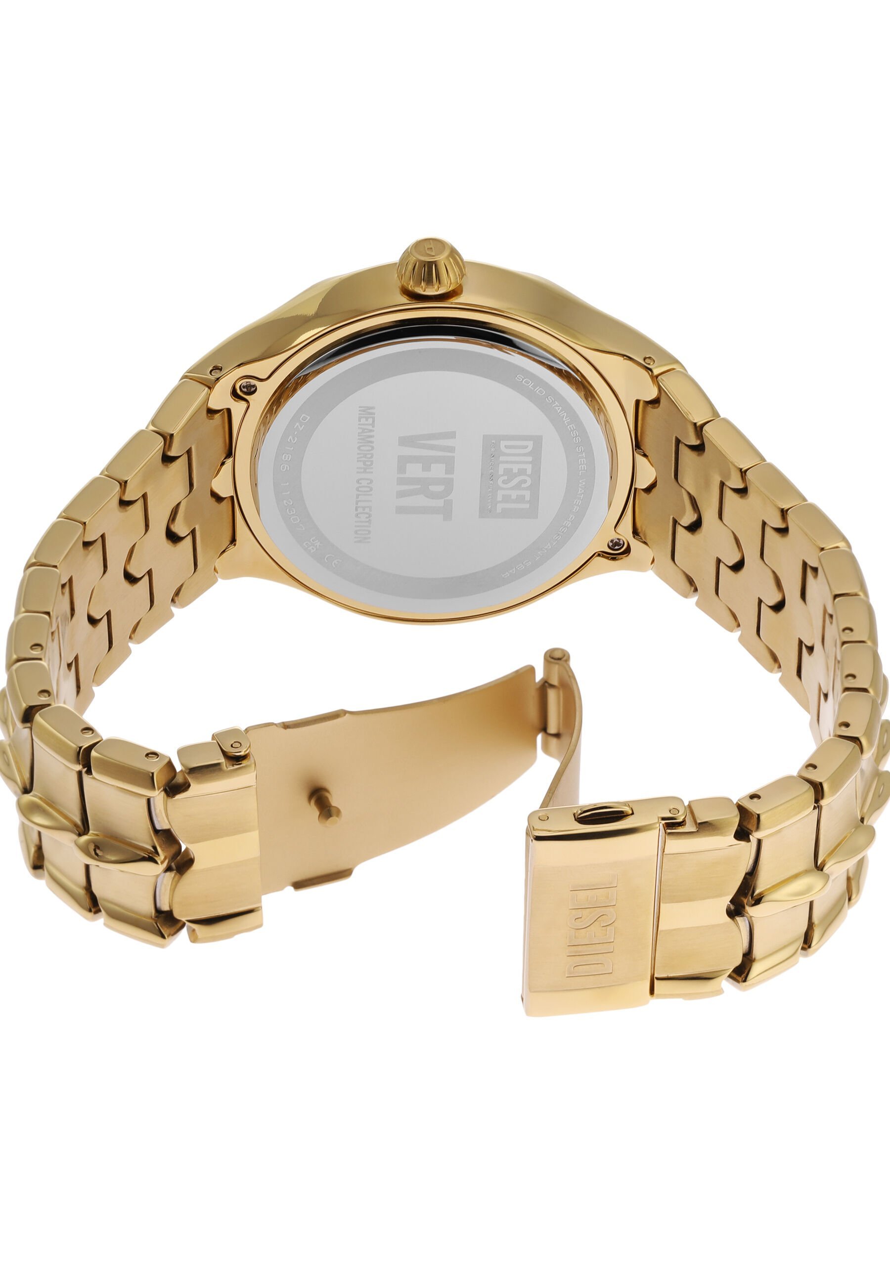 Diesel horloge - goudkleurig