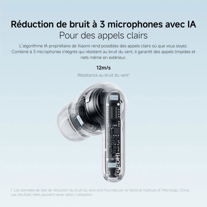 XIAOMI REDMI Buds 8 Pro, Wireless Bluetooth Earbuds, Active Noise Cancellation Up to 55 dB, Black, 33+ Hours of Battery Life