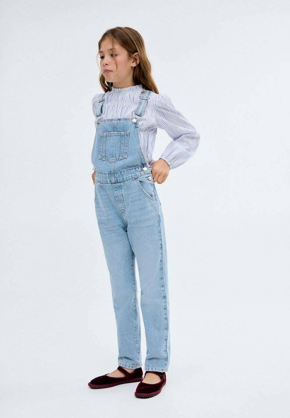 Mango Kids tuinbroek - blauw