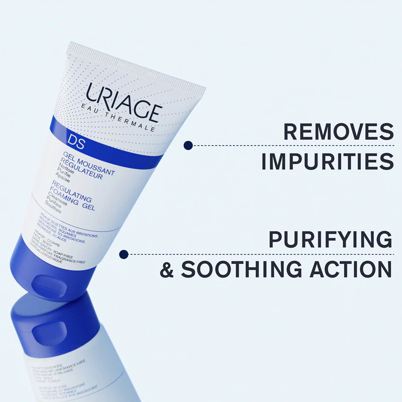 Uriage DS Regulating Foaming Gel upokojujúci gél pre suchú a svrbiacu pokožku