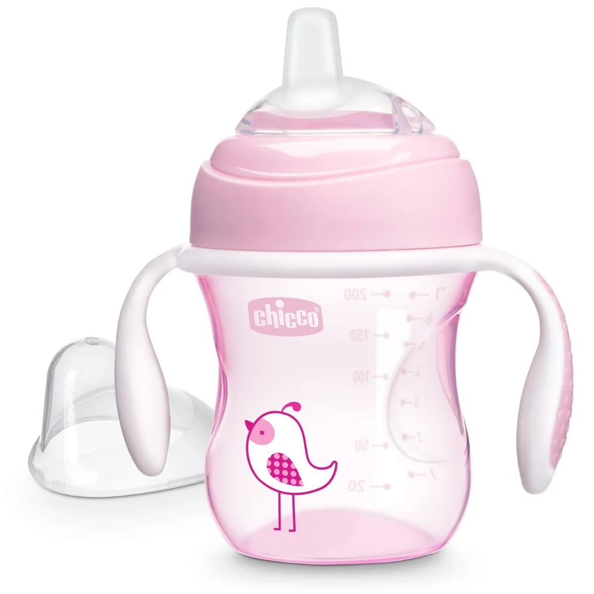 CHICCO Copo de transição Chicco rosa 4 meses