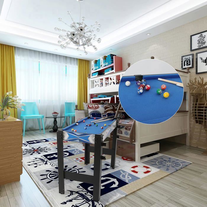 Children's multi-game table - 5 in 1 multi-game table - ping pong table - snooker - archery - hockey - basketball - 92x46x73cm