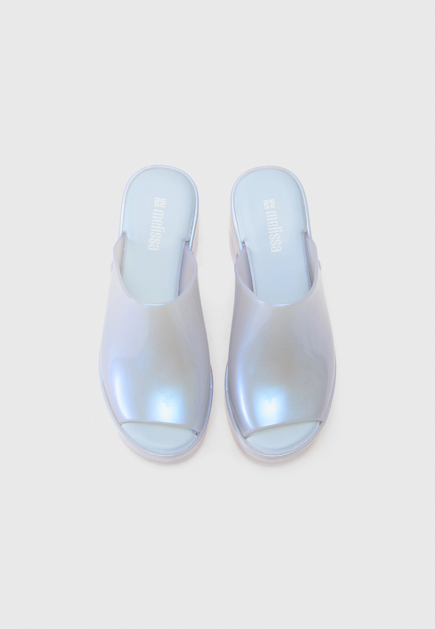 Melissa HYPE - Muiltjes met hak - parelblauw