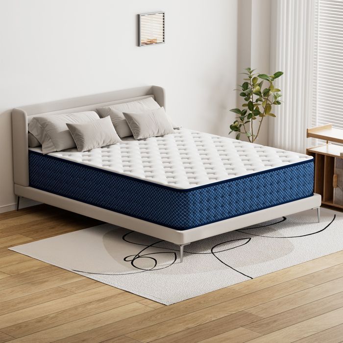 Matelas  140x200 cm - Thickness 30 cm - TUNCCO Mousse mémoire de forme -H3 Moyenne Ferme- 7 Zones de Confort - Deux Faces