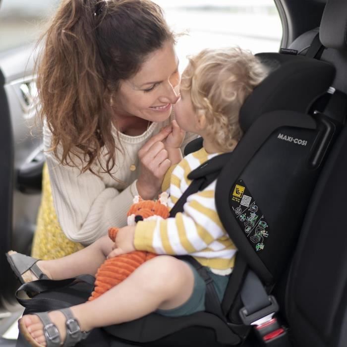 Silla de coche elevadora plegable MAXI-COSI Nomad Plus - Negra - Grupo 1 - i-Size - Arnés de 5 puntos