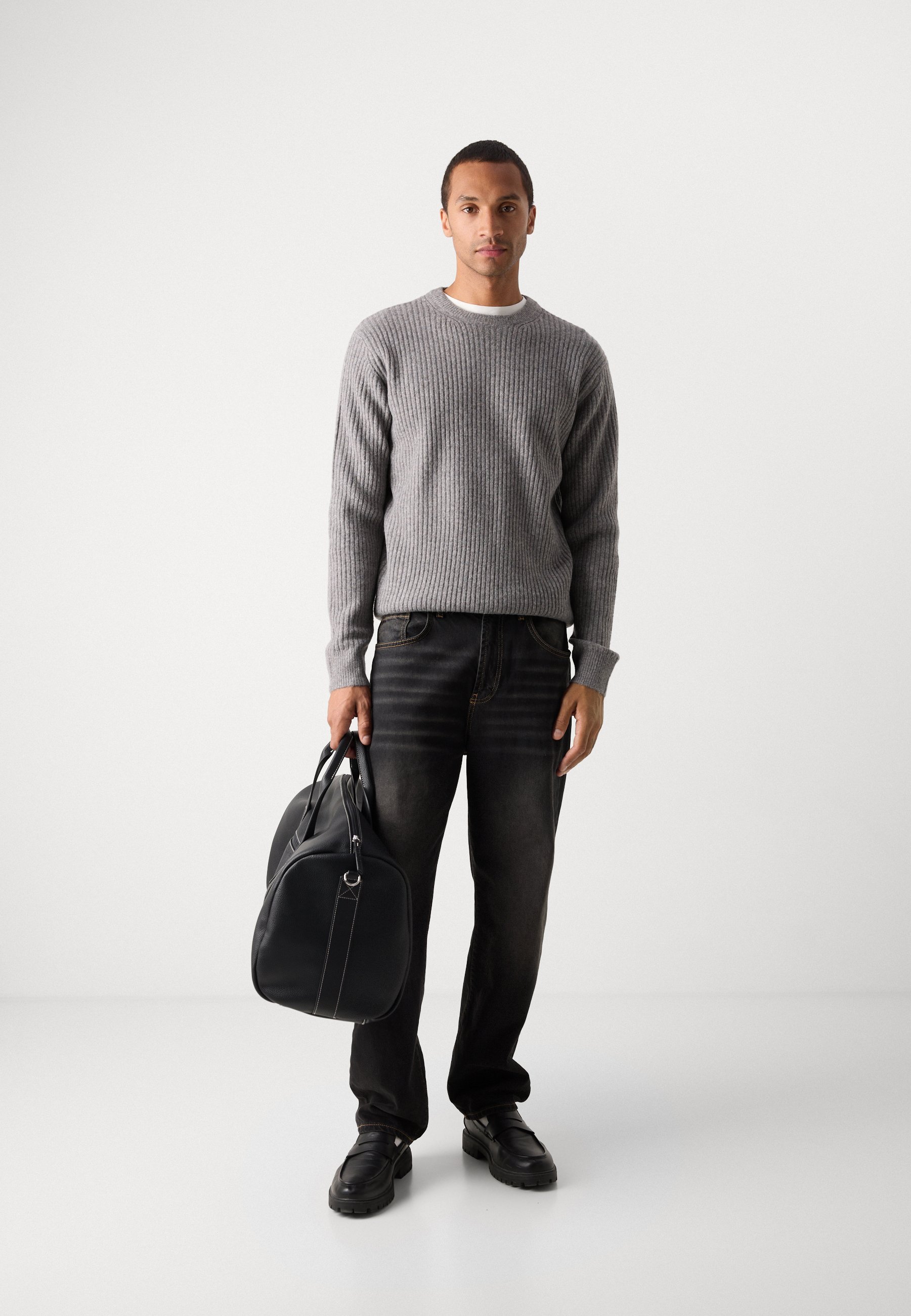 INDICODE JEANS O NECK - Svetr - black