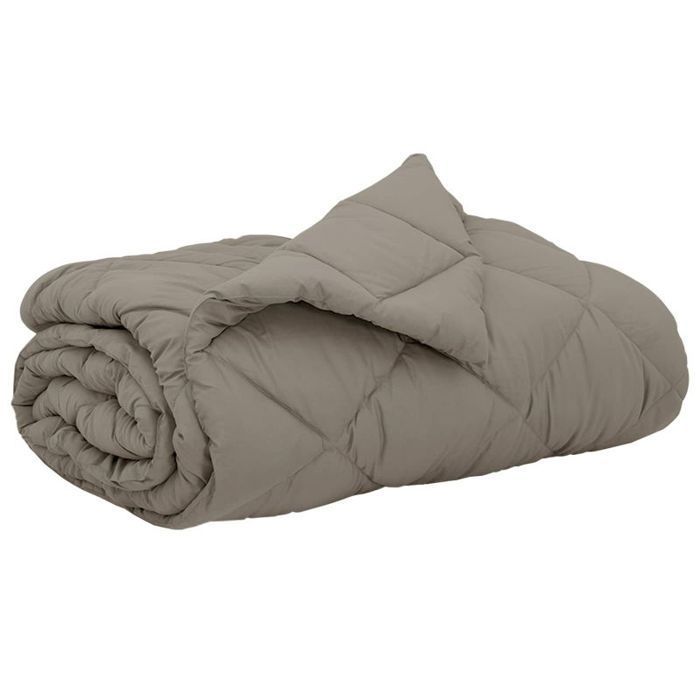Edredón de verano VIDAXL de 200 x 200 cm, microfibra gris claro: ligero y transpirable.