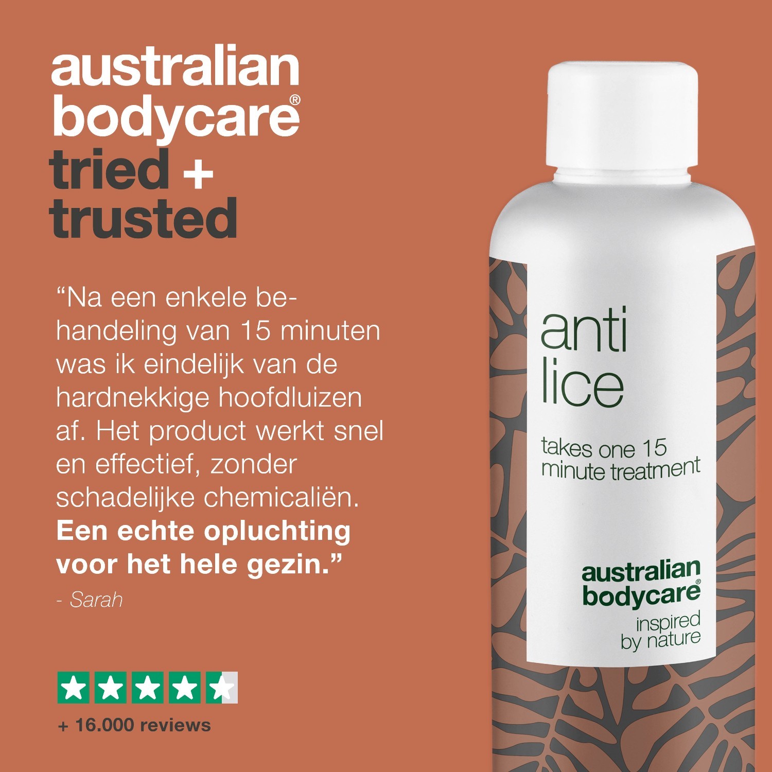 Australian Bodycare matu kopšanas komplekts pret utīm – 100 ml