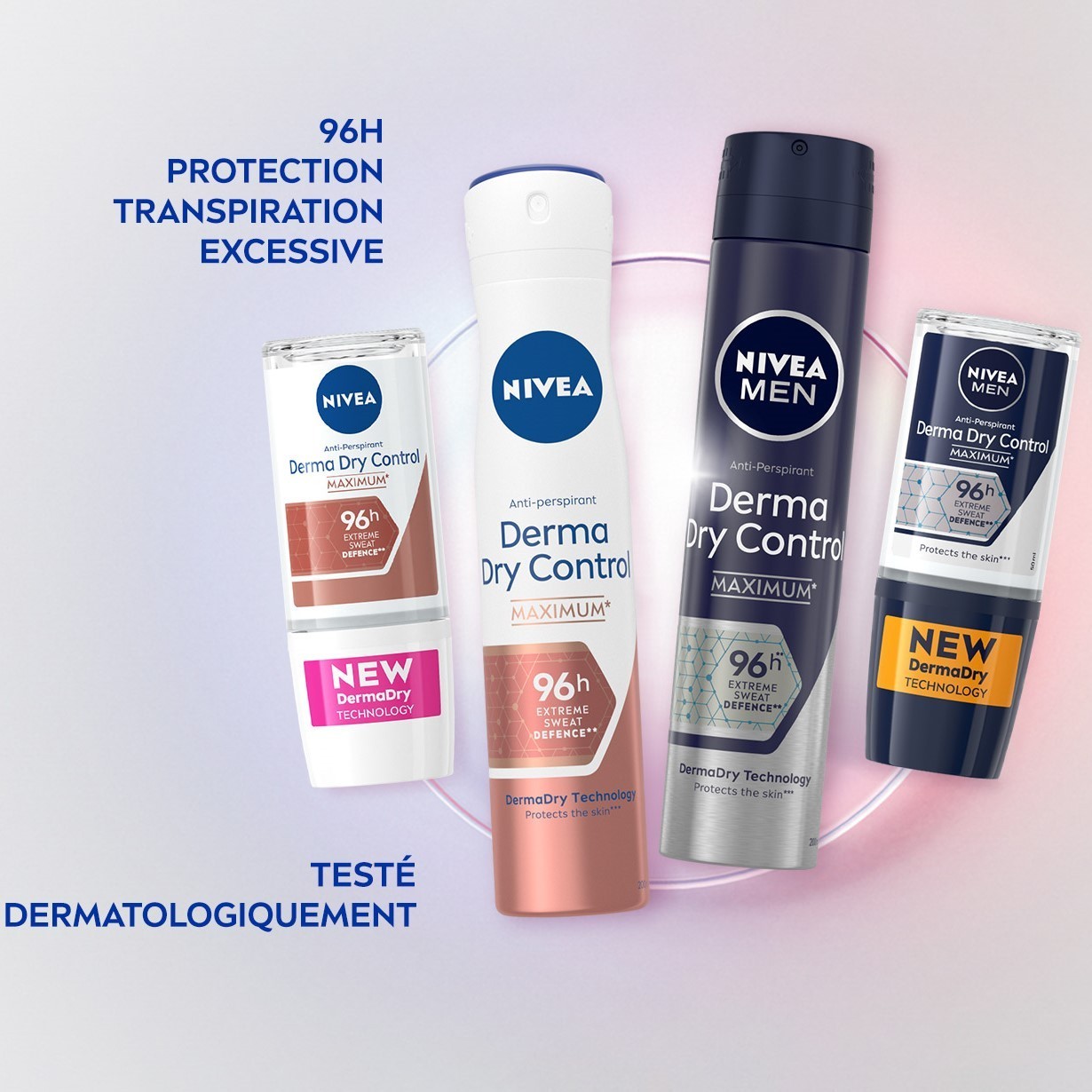 NIVEA Déodorant Bille homme détranspirant transpiration et odeurs excessives 96h
