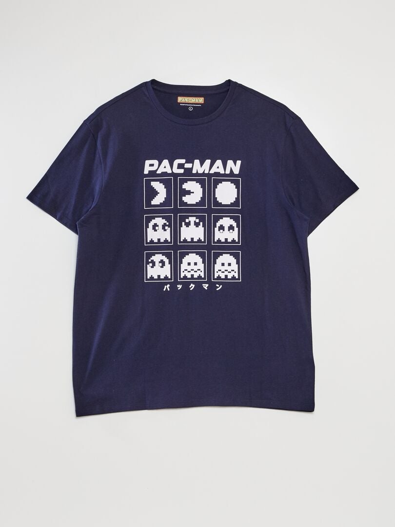 Camiseta com estampa do Pac-Man - PRETA