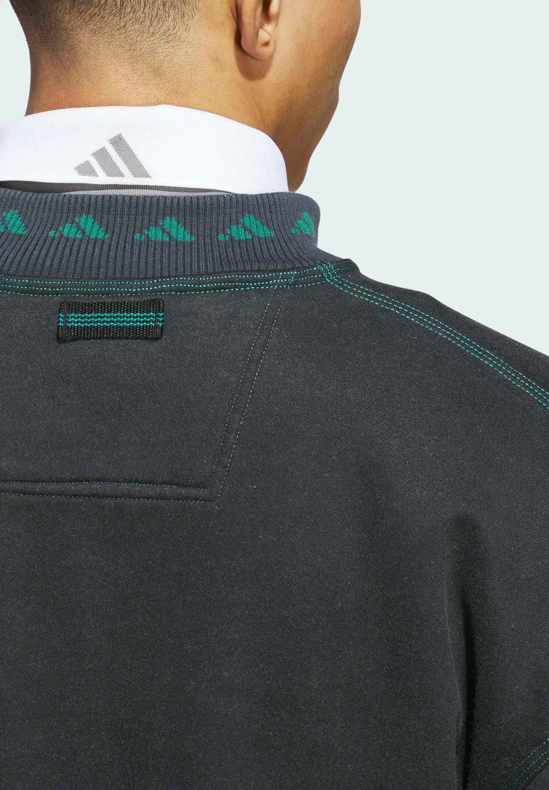 Felpa adidas Performance EQUIPMENT con cerniera a un quarto - nera