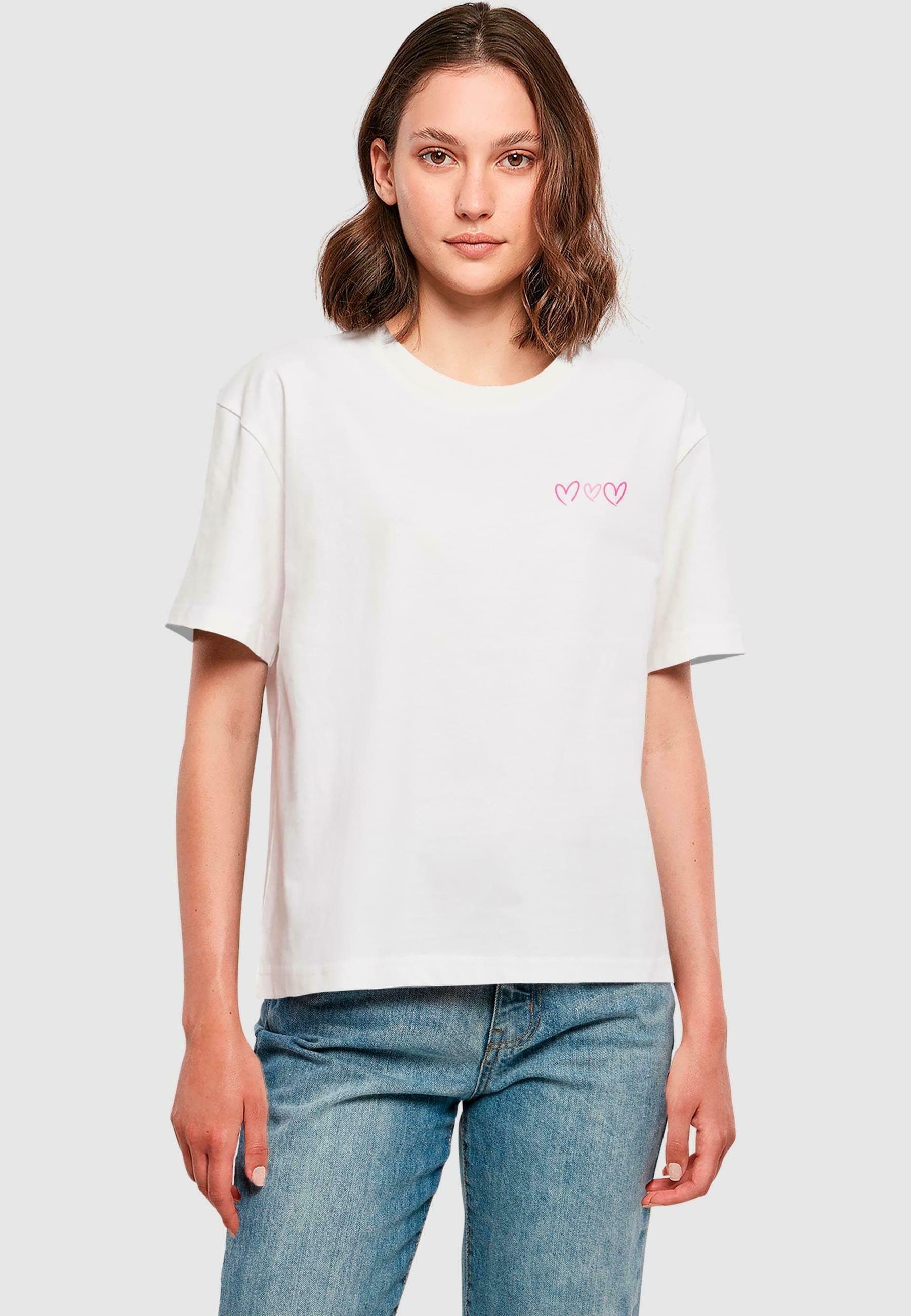 T-shirt imprimé Mister Tee « Faites toujours confiance à votre cœur » - blanc