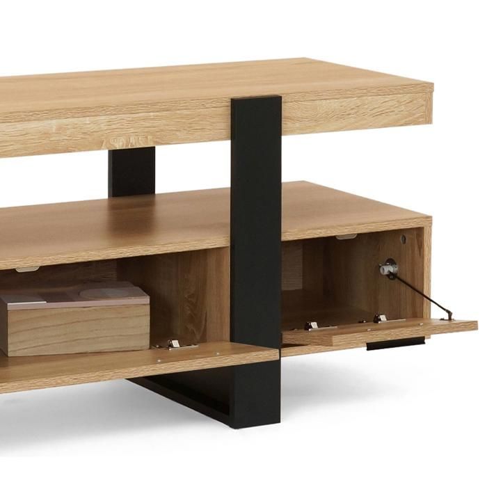 Mobile porta TV IDMARKET PHOENIX da 140 cm con cassetti in legno e neri