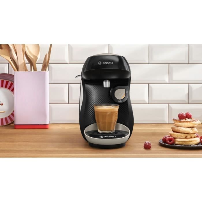 Machine à café - BOSCH - TAS109E - Tassimo Happy - 1400 W - 0,7 L - Noir / Crème