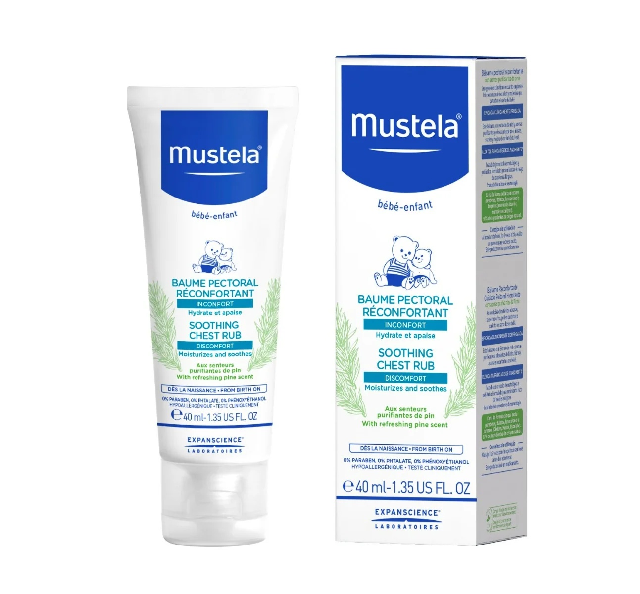 MUSTELA Mustela massagecrème 40 ml balsem
