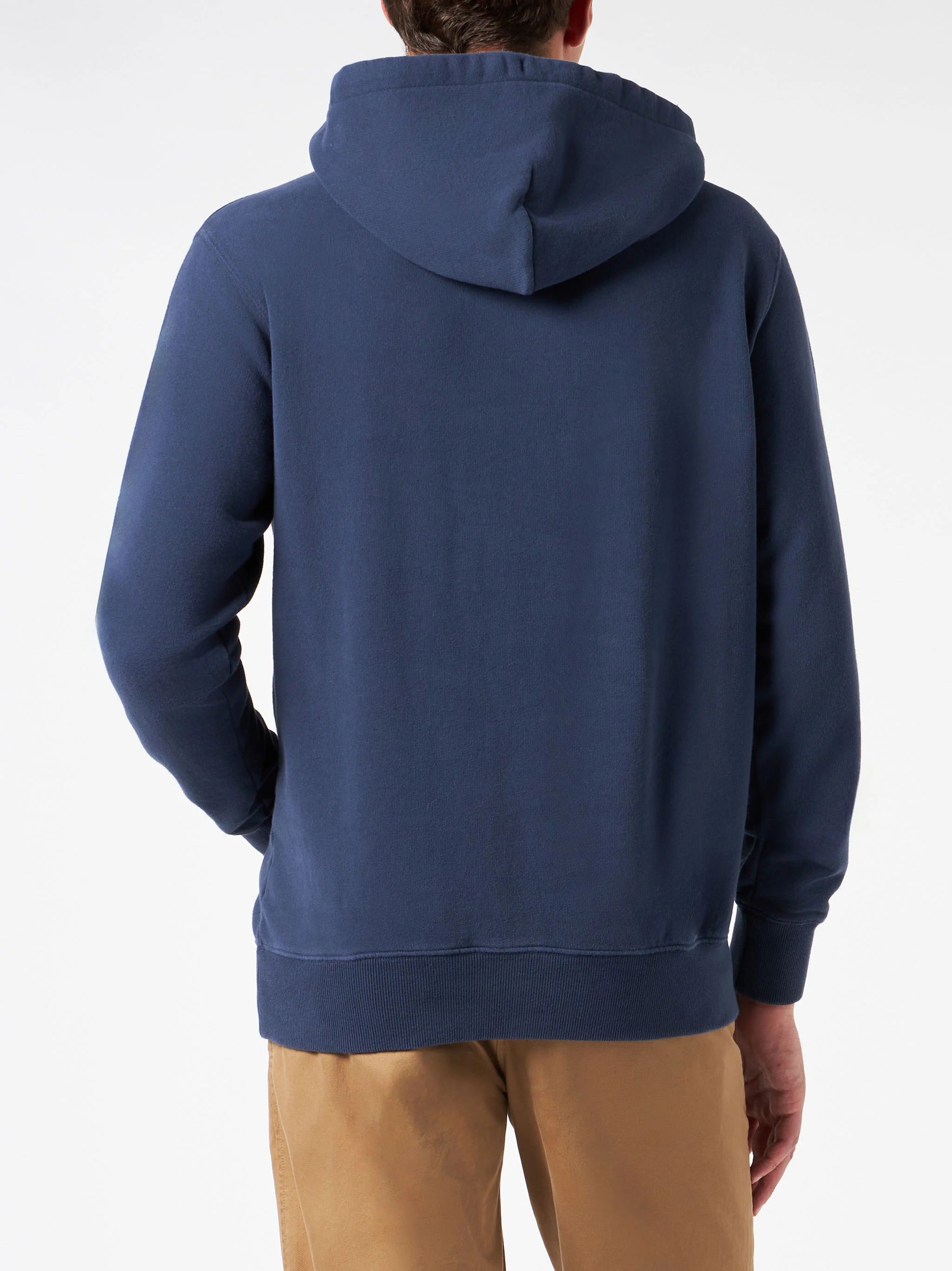 St. Blue Terry Patch herensweatshirt. Barth