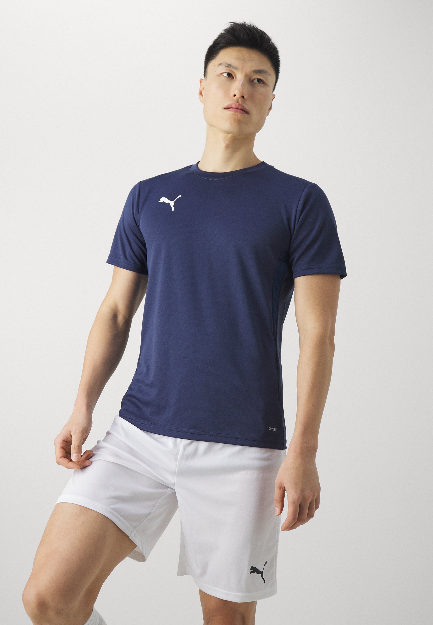 Puma TEAMGOAL - Sport T-shirt - marineblauw/wit/Perzisch blauw