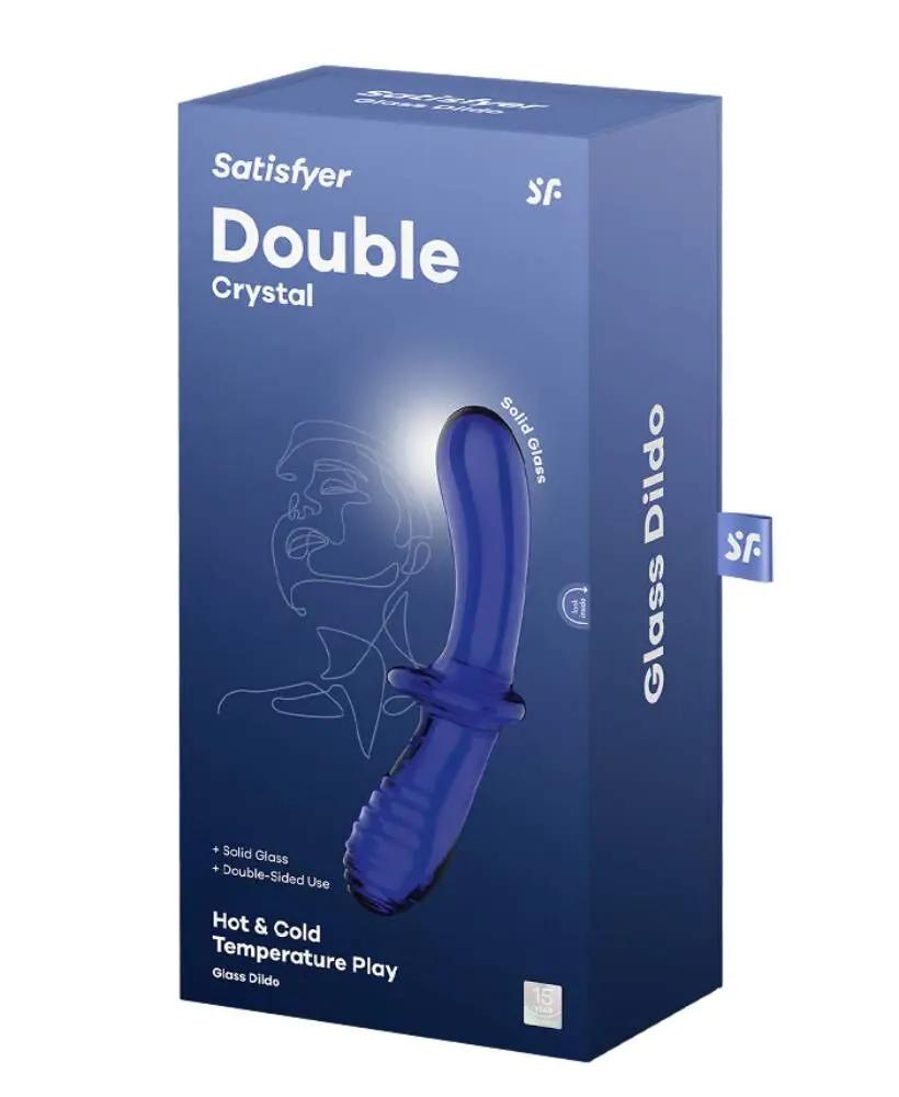 Satisfyer Masażer Double Crystal Light Blue