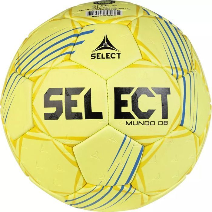 Ballon Handball - SELECT - Mundo DB V24 - Couleur Jaune - Mixte - Adulte