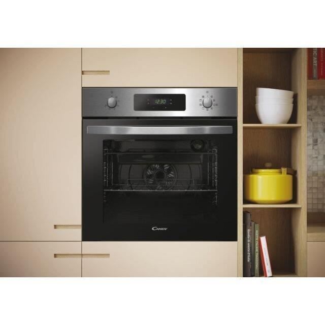 Forno embutido CANDY FIDCPX696 em aço inoxidável - 70L - Limpeza pirolítica - Classe energética A