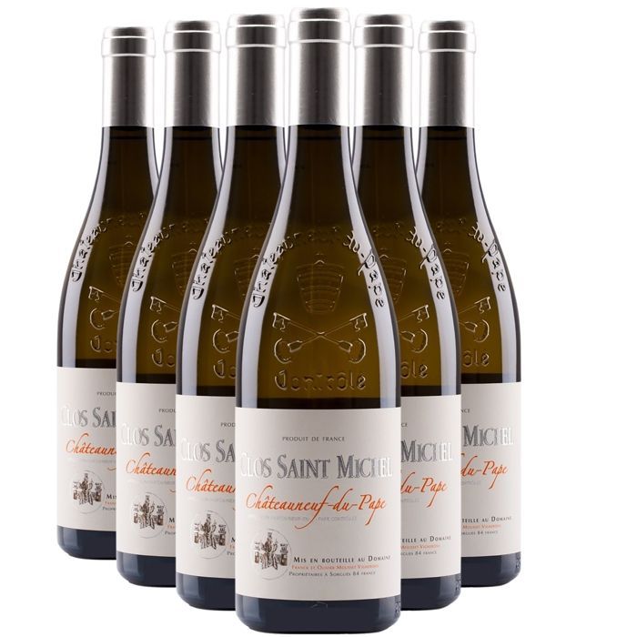 Franck e Olivier Mousset Châteauneuf-du-Pape Clos Saint Michel Tradition 2023 - Vinho Branco do Vale do Ródano (6 x 75cl) Orgânico