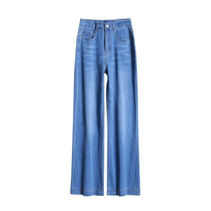 Vaqueros de mujer de corte bota, ligeros y de talle alto - INSFITY - Azul claro