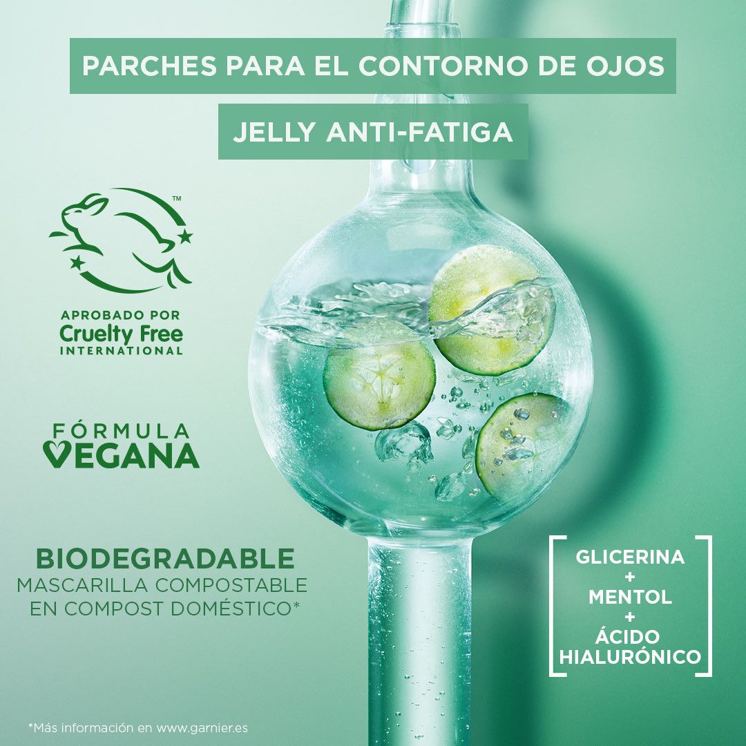 Mascarilla Skin Active Hyaluronic Cryo Jelly Eye Limpieza veido procedūra