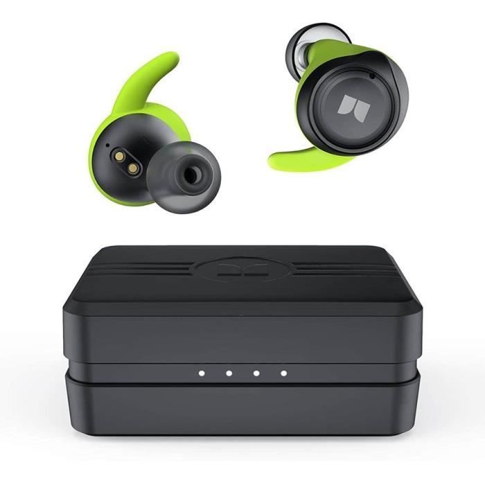 Auriculares intrauditivos inalámbricos MONSTER Champion Airlinks True Wireless, color negro.