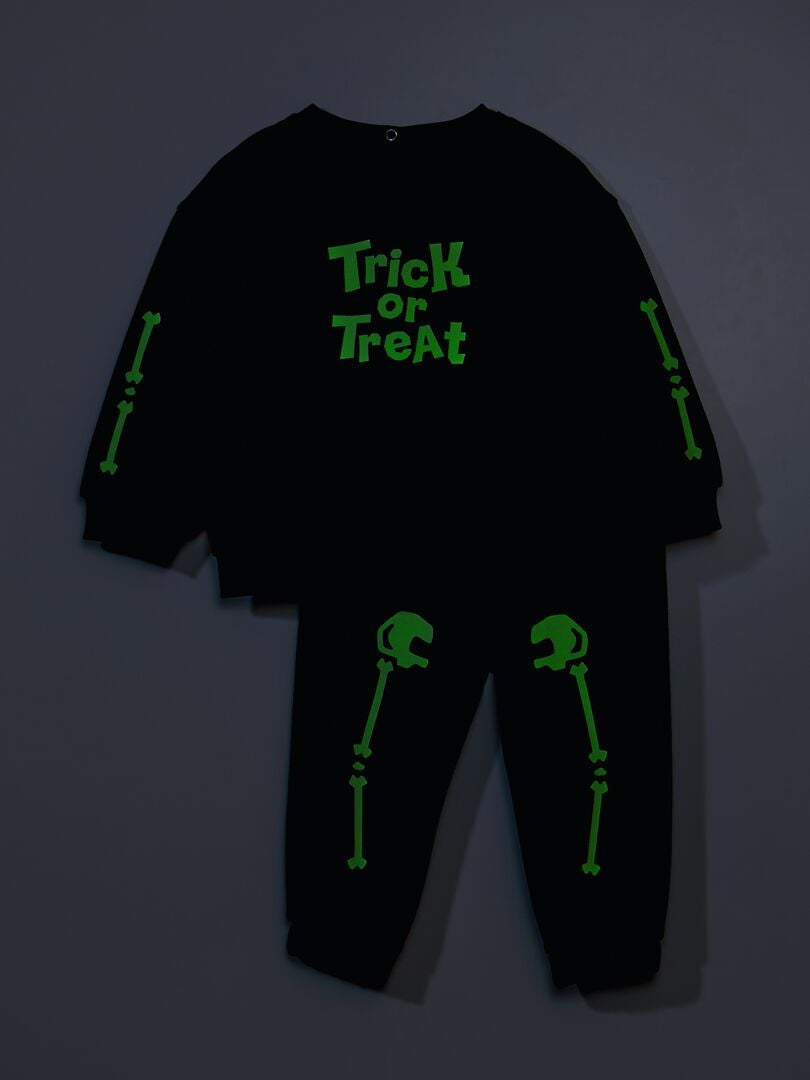 Sweatshirt + joggingbroek set - 2-delig - Halloween - Bruin