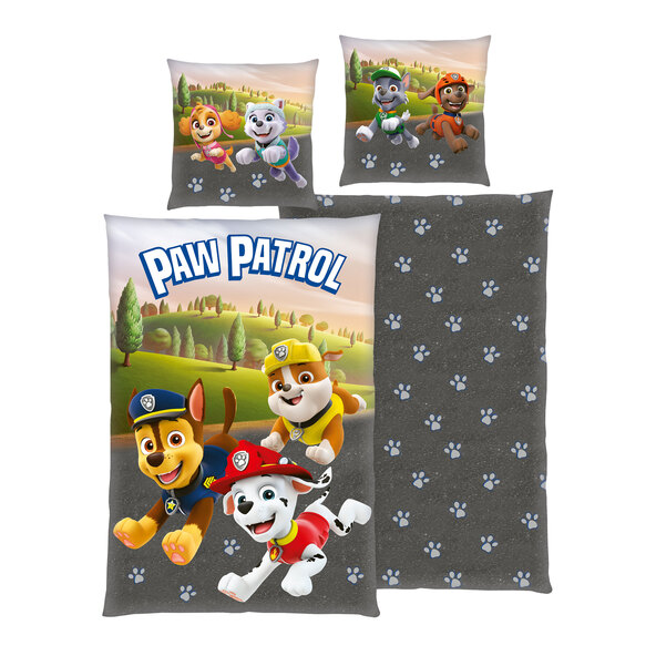 Paw Patrol bedding, 135 x 200 cm, anthracite
