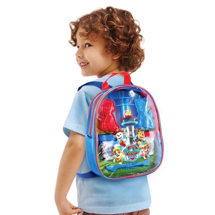 Paw Patrol backpack filled with modeling clay and accessories - Creative Hobbies - Canal Toys