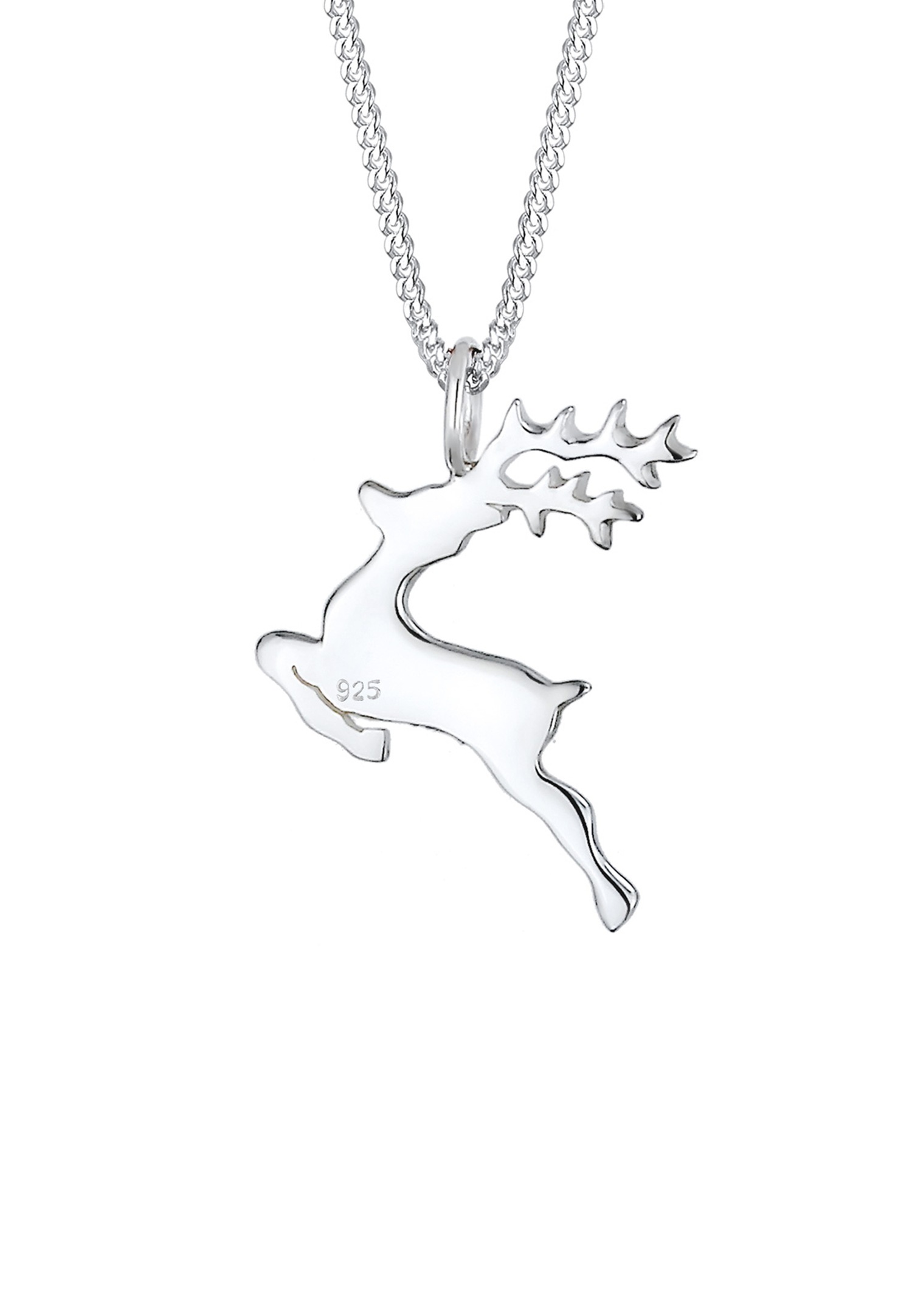 Elli Femme Pendentif de Renne en Argent Sterling 925