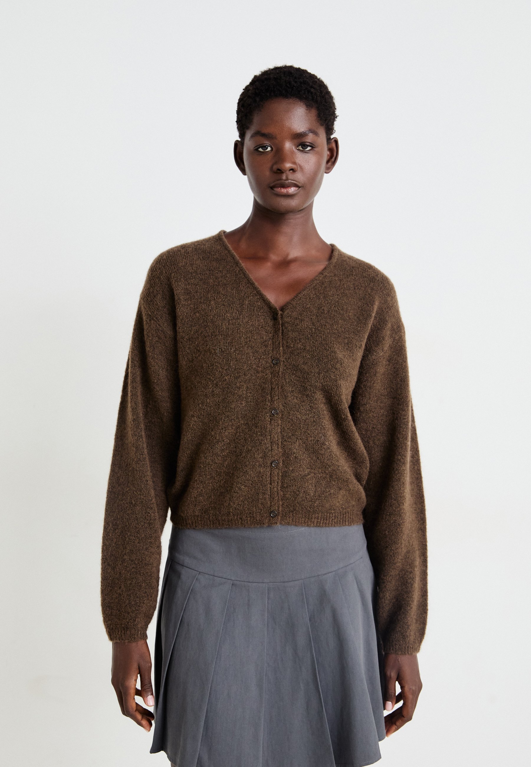 MSCH Copenhagen HOPE Cardigan - Strickjacke - schieferschwarz meliert