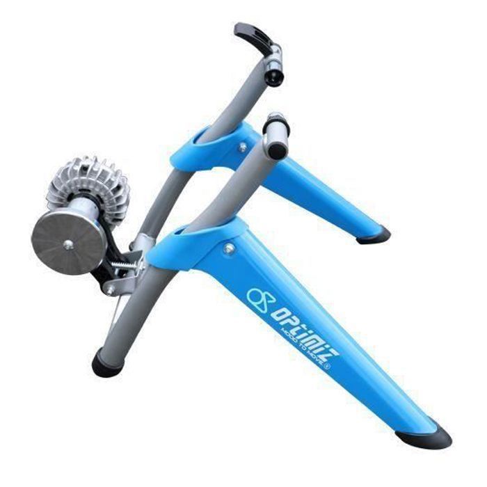 Pedana per allenamento domestico - Optimiz - Pieghevole a fluido - Bianco/Blu - Portata massima fino a 100 kg - Unisex
