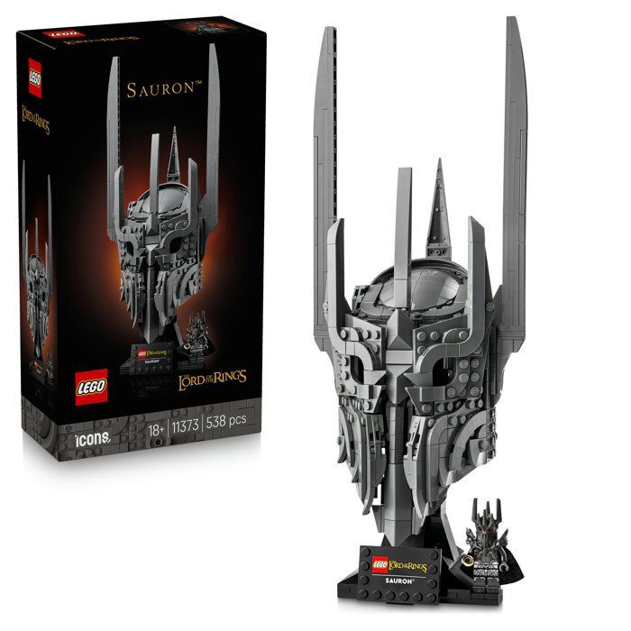 LEGO Icons 11373 Le Seigneur des Anneaux : le Casque de Sauron - Set pour Adulte - Cadeau