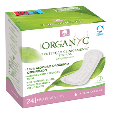 „Organyc“ kasdieniai higieniniai tvarsčiai lengvam kraujavimui, 24 vnt.